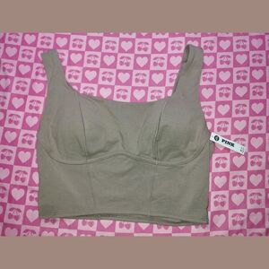 New Victorias Secret PINK Tan Sports Bra